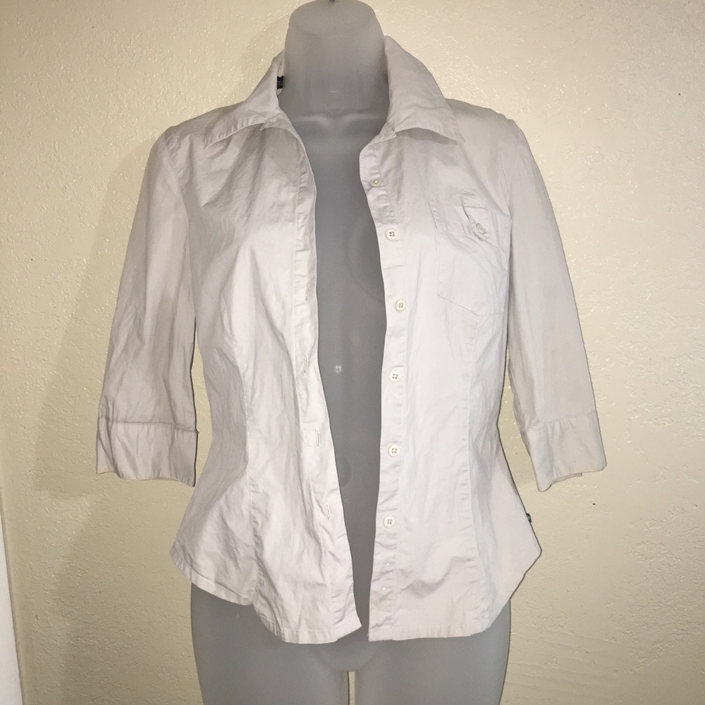 Harley Davidson button up shirt.